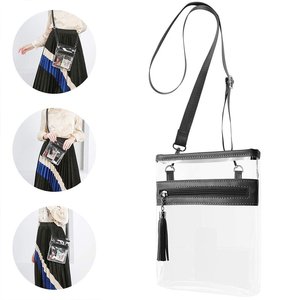 Clear Stadium Crossbody <b>Bag</b>, <b>Messenger</b> Shoulder Clear <b>Bags</b> Stadium Crossbody, Transparent Purse Crossbody Stadium Approved <b>Bag</b> - Product Image 1
