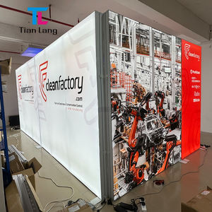 TianLang Trade Show Exhibición Cabina Pantalla Tensión Tela Telón de fondo SEG Pop Up Led Caja de luz retroiluminada - Product Image 1