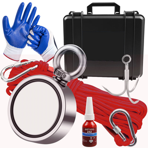 Échantillon gratuit d'usine certifié Alibaba Pot en néodyme en gros Kit de pêche magnétique de récupération avec corde - Product Image 1