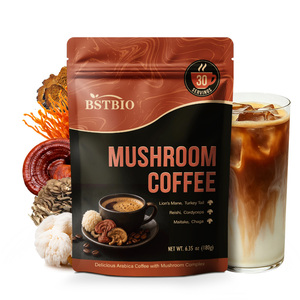 BSTBIO Paquetes de Empaque OEM, Mezcla de 6 Tipos de Hongos, Sabor Ganoderma Chaga, Café Instantáneo de Hongos - Product Image 1