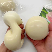 Balle anti-stress de style identique, super grande, Lucky Squishy 10 cm, jouet de décompression en caoutchouc liquide type fromage, géant, aspect argileux