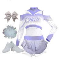 Uniforme de cheerleading pour femmes, fabrication sur mesure, robe en spandex hautement élastique, impression par sublimation à séchage rapide