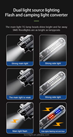Lampe torche d'urgence rechargeable à LED haute luminosité pour l'extérieur avec base magnétique puissante