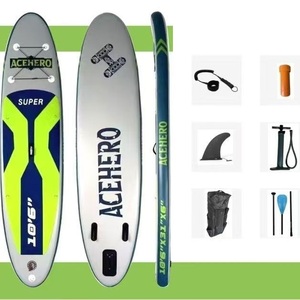 Vente en gros de planches de surf SUP rigides de 120'' de qualité supérieure, personnalisables, différents styles, planches de paddle gonflables pour sports nautiques - Product Image 1