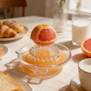 होटल के लिए नींबू का निचोड़ मैनुअल भोजन ग्रेड ग्लास फल रस निकालने और शादी के अवसरों के लिए - Product Image 4