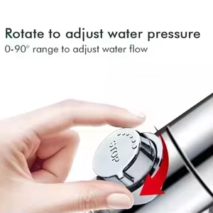 360 ad alta pressione con filtro rotante ventilatore doccia <span class=keywords><strong>a</strong></span> <span class=keywords><strong>mano</strong></span> risparmio idrico con pulsante di arresto per uso bagno - Product Image 3