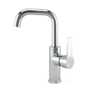 Vendita calda lavabo miscelatore in ottone acqua calda e fredda per lavare il rubinetto del bagno a foro singolo lavabo lavabo lavabo