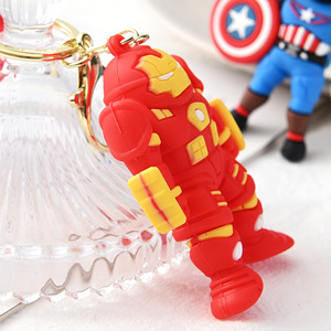 พวงกุญแจ PVC อะนิเมะซิลิโคนของขวัญซูเปอร์ฮีโร่การ์ตูนพันธมิตรมาร์เวล - Product Image 2