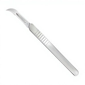 BSZ SURGICO Professionnel N° Scalpel chirurgical 3/4/7 à manche détachable, support de lame en acier durable, prise en main facile, alimentation manuelle - Product Image 2