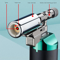 Nouveau design – Briquet torche électrique en métal rechargeable pour cigarettes, cigares, barbecue extérieur, cadeaux d'affaires (sans gaz)