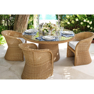 <span class=keywords><strong>Set</strong></span> di Tavolo <span class=keywords><strong>e</strong></span> <span class=keywords><strong>Sedie</strong></span> in Rattan per 4 Persone di Alta Qualità per Matrimoni All'Aperto, Arredamento <span class=keywords><strong>da</strong></span> Giardino per Esterni - Product Image 1