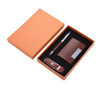 Cuaderno diario A5 con logotipo personalizado y unidad flash USB Power Bank Juego de regalos de negocios con función de soporte