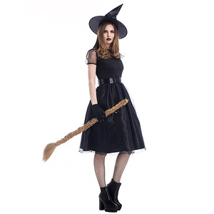 Nuevo 2026, Nuevos estilos 2025, Disfraz <span class=keywords><strong>de</strong></span> bruja <span class=keywords><strong>de</strong></span> gasa negra para <span class=keywords><strong>Halloween</strong></span>, para fiesta <span class=keywords><strong>de</strong></span> cosplay y juegos, <span class=keywords><strong>de</strong></span> estilo sencillo y elegante - Product Image 3