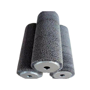 ลูกกลิ้งแปรงลวดซิลิคอนคาร์ไบด์พร้อมแปรงขัดและขัดเงาพื้นไม้-พลาสติกสำหรับเครื่องจักรงานไม้อัตโนมัติ - Product Image 2