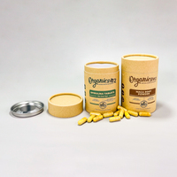 Bon prix d'usine Emballage en papier Récipient en carton kraft Tubes en papier pour capsule de complément alimentaire