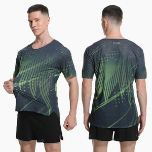 T-Shirt Sportiva da Uomo Personalizzabile con Logo, in Poliestere ad Asciugatura Rapida, Traspirante, con Collo a O, per Corsa, Maratona ed Eventi Atletici - Product Image 6