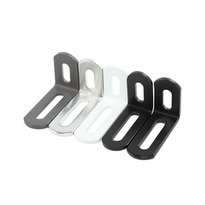 Support d'angle réglable anti-basculement à 90 degrés, connecteur de meuble en acier laminé à froid pour étagère en fer - Product Image 1