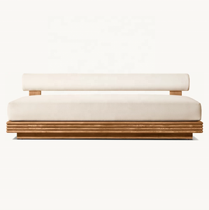 Sassanid al aire libre de teca Indonesia hecho <span class=keywords><strong>a</strong></span> mano Patio Muebles de Jardín <span class=keywords><strong>Bondi</strong></span> teca sólida Modular seccional en U con mesas laterales - Product Image 5