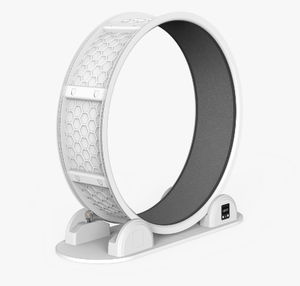 جهاز مشي رياضي للقطط بتصميم جديد لعام 2025، مصنوع من البلاستيك الأبيض، بكرة كبيرة، شحن بالطاقة الشمسية، مع عداد للمسافات - Product Image 2