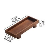 Plateau de service en bois naturel pour restaurant, cuisine, table à manger, mariage, fête, fait main, luxe, rectangle, décoration intérieure