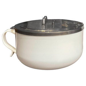 Tazón de fideos instantáneos Yyds de gran tamaño con tapa para uso en el hogar y el dormitorio, fácil de lavar y escurrir - Product Image 2