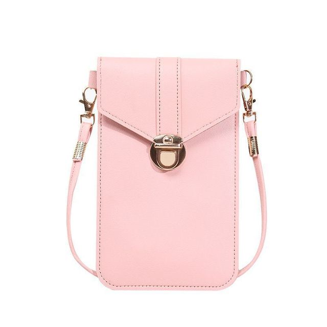 Small Fashionable Crossbody PU Waterproof Phone Bag Portable Cell Phone Purse Wallet Mobile Phone Bag
