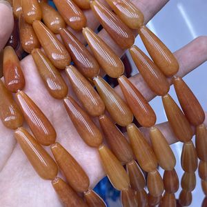 Бусины-капли из натурального камня, агата, 10x30 мм, полуфабрикаты для ожерелий и браслетов, оптовые поставки - Product Image 2
