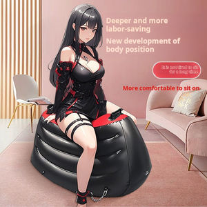 <span class=keywords><strong>2026</strong></span>年新作 YX レッド＆ブラック ハッピービッグフレンズ 楽しい屋外用フロッキー加工インフレータブルシートクッションソファ - Product Image 4