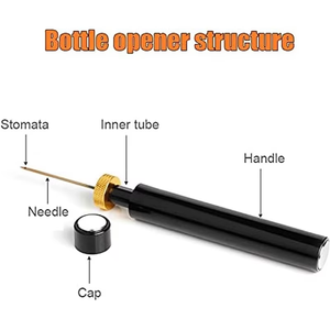 Xách tay túi corkscrew rượu vang mở du lịch xách tay túi áp suất không khí bơm rượu vang mở chai - Product Image 4