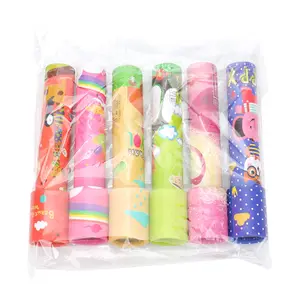 Hot selling magic prism toy rotatable kaleidoscope children's interactive cartoon rotating paper kaleidoscope toy