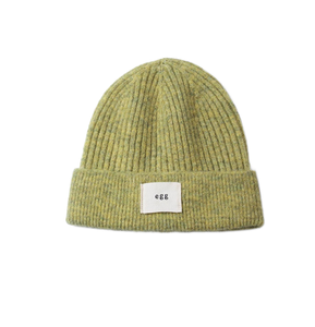 Custom Unisex Winter <b>Warm</b> Knitted Hat Solid Polyester 3D Embroidered Fashion Design for Travel Plain Cold Hat - Product Image 1