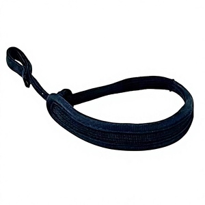 Correa de Muñeca Ajustable de Nailon con Logotipo Personalizado, Cinta Protectora para Ejercicio, Diseño Trenzado Negro, Ajuste Universal Duradero - Product Image 5