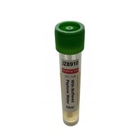 Tube de prélèvement stérile avec solution de bactériophoreses de Pétrole (BPW) 10 mL pour la surveillance des surfaces en contact avec les aliments