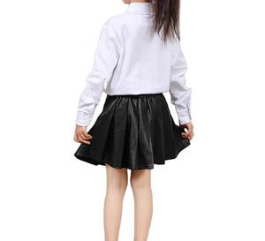 Filles Rond À Volants Col Blanc Chemises D'école Chemisier - Product Image 3