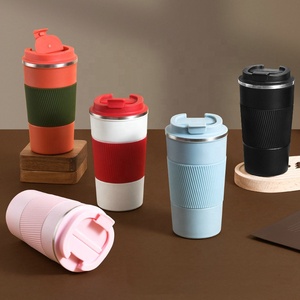 Vaso Térmico de Acero Inoxidable Skirton de 380ml/510ml, Doble Pared Aislada con Tapa, para Café, Oficina, Regalo, Camping, Senderismo - Product Image 1