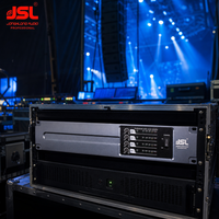 4 Kanal D Sınıfı Güç Amplifikatörü 4x800W 4x1200W 2x2400W 2U Profesyonel Ses Amplifikatörü Susturucu 1000 SNR 109dB Canlı Ses için