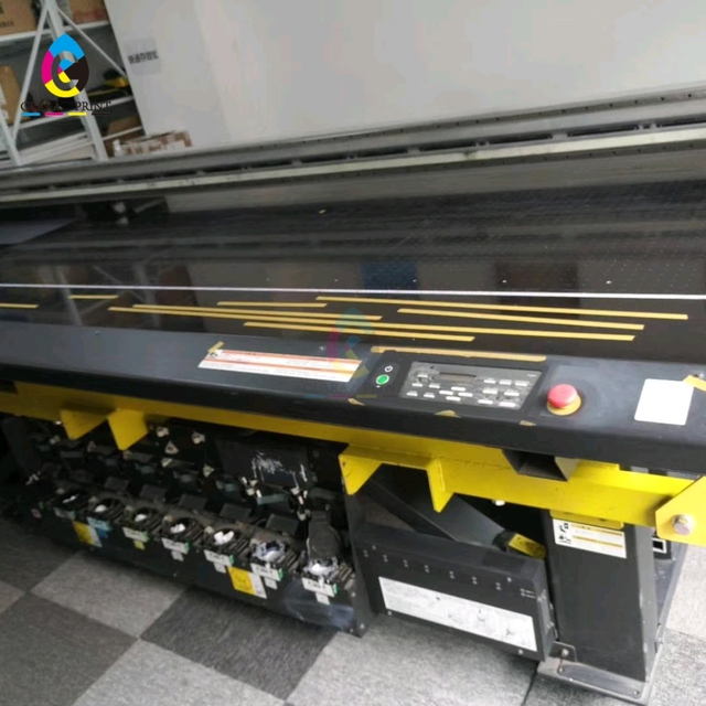 Used Mimaki JFX200-2513 Large Format Flatbed UV Inkjet Printer with Lus120 Ink