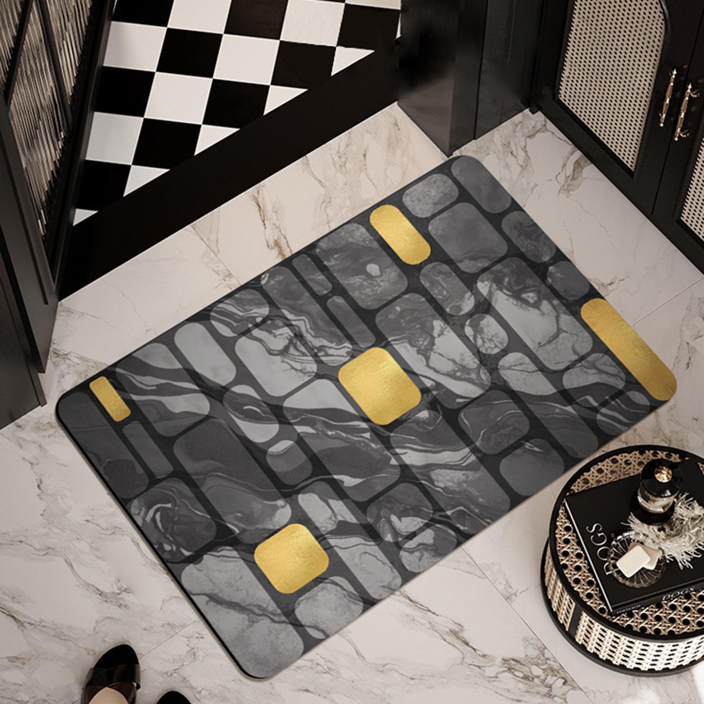 Incrustación de oro negro