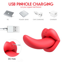 Vibrateur réaliste en caoutchouc pour femmes, jouet sexuel vibrant à distance, langue vibrante, vente en gros, best-seller