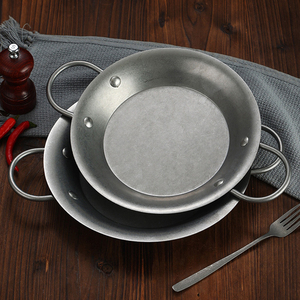 Sartén de Paella Valenciana de acero inoxidable para exteriores Retro, sartén de cangrejo, sartén para ensalada, bandeja para servir mariscos - Product Image 2