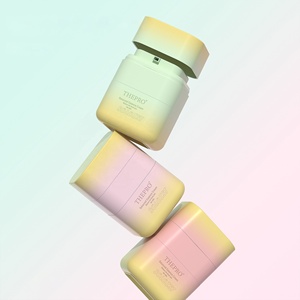 <span class=keywords><strong>YGH</strong></span> série AS/PP pot 30/50ml pompe sans air couleur personnalisée pour les soins de la peau masque de boue blanche crème pour les yeux crème pour le visage et démaquillant - Product Image 3
