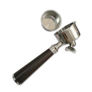 Portafiltro de Doble Boquilla Reutilizable de Acero Inoxidable 304 de 51 mm para HIBREW H10B/Delonghi EM450M/Mr. Filtro para Café/<span class=keywords><strong>Oster</strong></span>/Brayer BR1101 - Product Image 2
