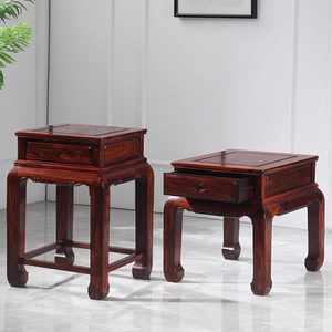 Meuble en bois de style Ming en acajou à feuilles larges, nouveau mobilier chinois multifonctionnel, style national simple, mobilier africain en bois. - Product Image 4