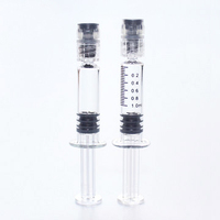 Seringue en verre borosilicaté pré-remplie et réutilisable avec Luer Lock