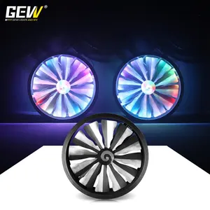 GEVV-Luz LED Profesional para escenario, iluminación con gran ventilador, efecto Pixel, RGB, para DJ, fiestas, bares y clubs nocturnos