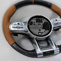 Volant en cuir personnalisé adapté aux Mercedes Benz Gls Gle W204 W205 W213 W219 W222 E63 Amg C63 E63 S63 G63 G65