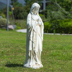 Escultura <span class=keywords><strong>religiosa</strong></span> de Estatua de la Virgen María de mármol tallada a mano para jardín de Iglesia Católica al aire libre - Product Image 6