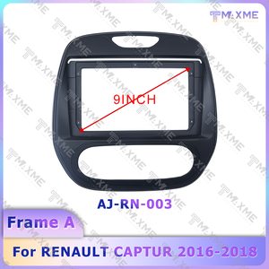 Cornice per Autoradio e Navigatore per <span class=keywords><strong>RENAULT</strong></span> <span class=keywords><strong>CAPTUR</strong></span> 2016-2018, 9 Pollici, Nero Lucido, per Aria Condizionata Automatica - Product Image 4