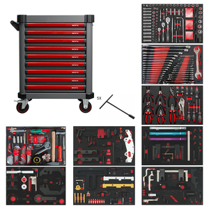 BESITA Chariot d'<span class=keywords><strong>atelier</strong></span> à 9 tiroirs, boîte à outils de réparation avec ensembles d'outils à main pour voitures de luxe spéciales - Product Image 2