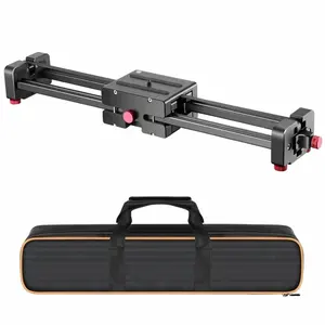 40cm 15.74inchCompact Retractable Smooth Camera Track Slider Video Stabilizer Rail With 4 Bearings Photography Movie Film Making